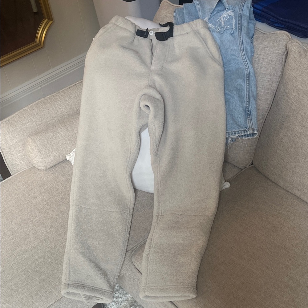 Women's Fleece Joggers - Beige